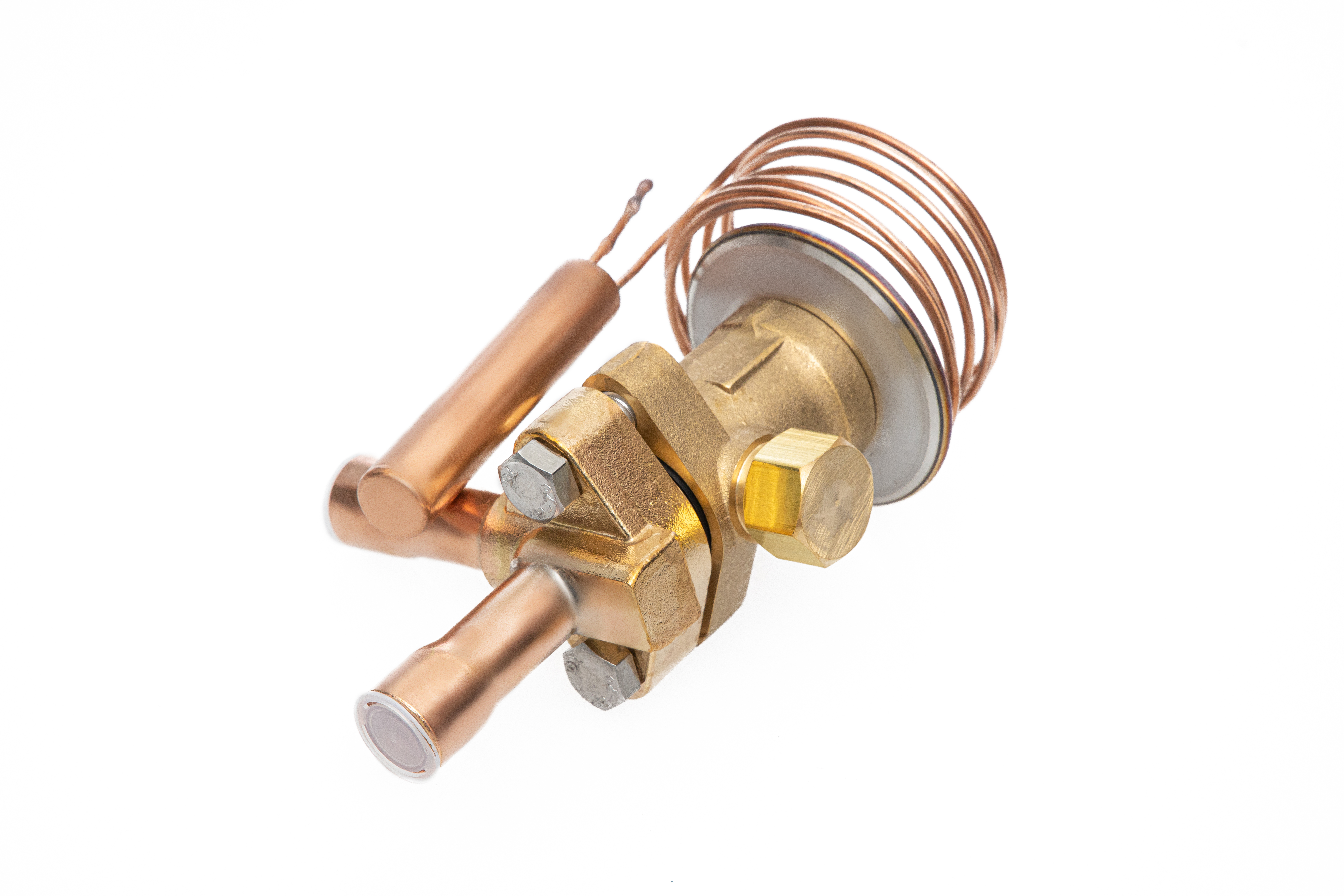 Фото Клапан терморегулирующий Ридан TE5-3, R22, T кипения -40...10 ℃, угловой, присоединительные патрубки 5/8&quot;, артикул 069B2103R