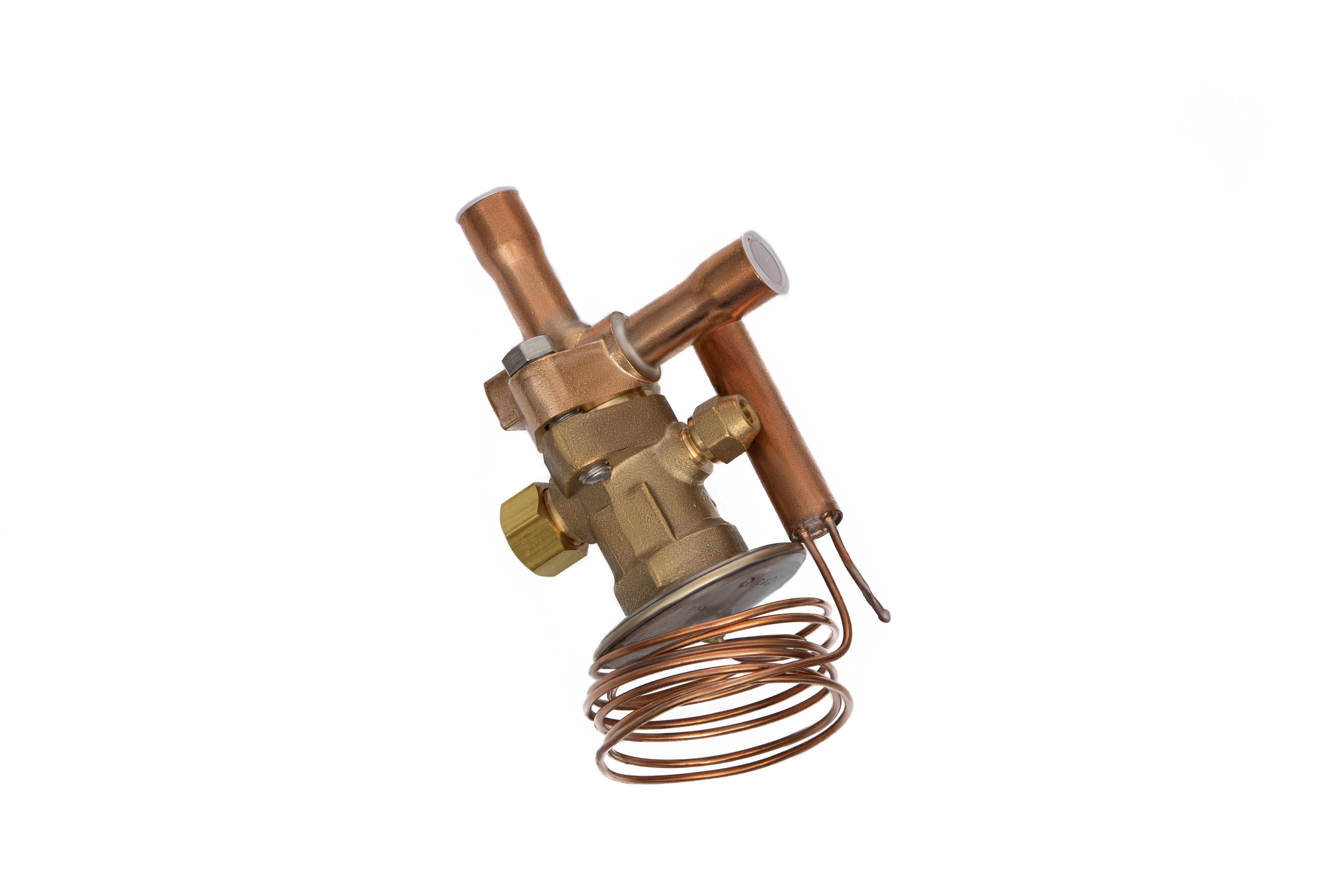 Фото Клапан терморегулирующий Ридан TE5-4, R22, T кипения -40...10 ℃, угловой, присоединительные патрубки 5/8&quot;, артикул 069B2104R