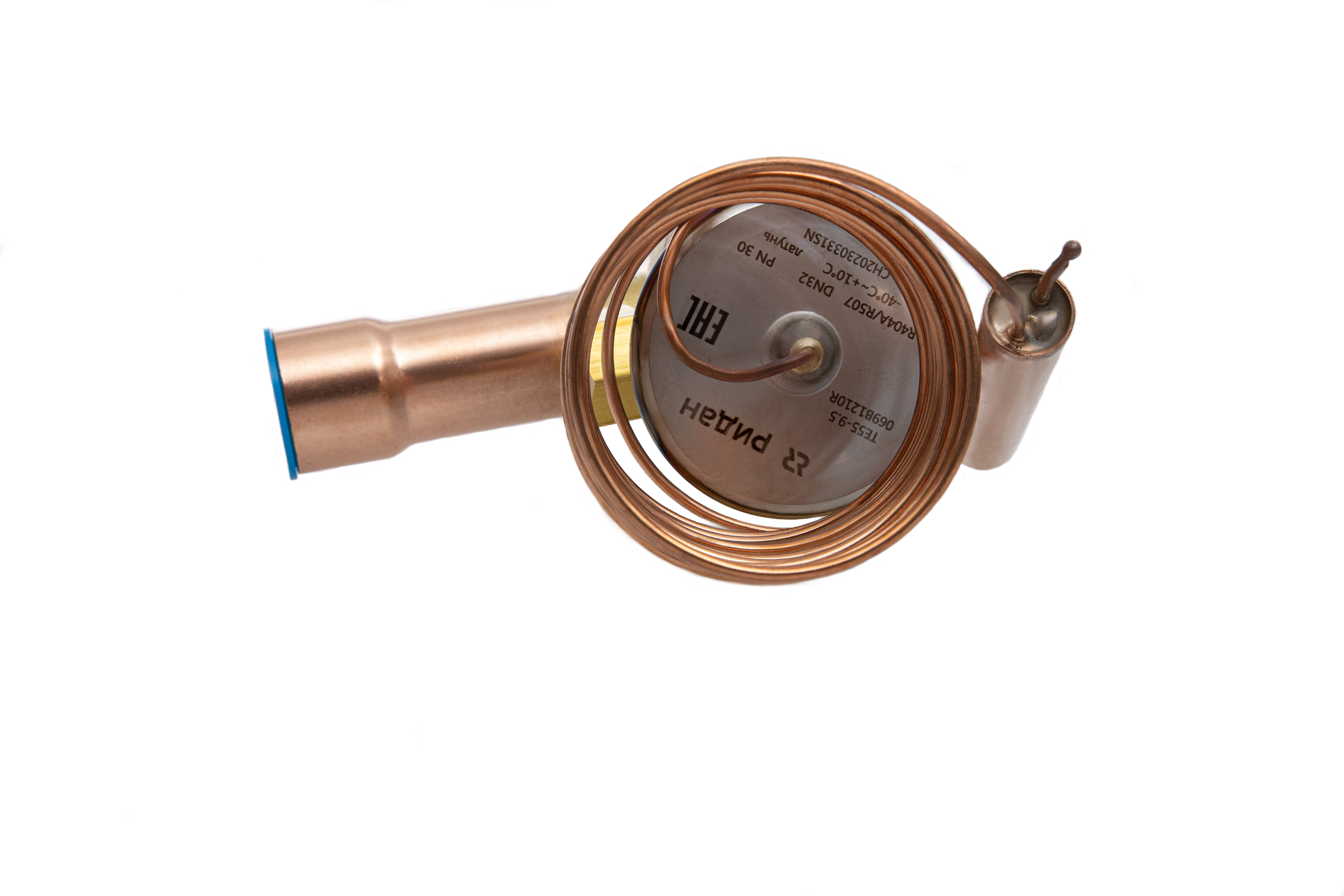 Фото Клапан терморегулирующий Ридан TE55-10, R22, T кипения -40...10 ℃, угловой, присоединительные патрубки 1"1/8, артикул 069B2210R