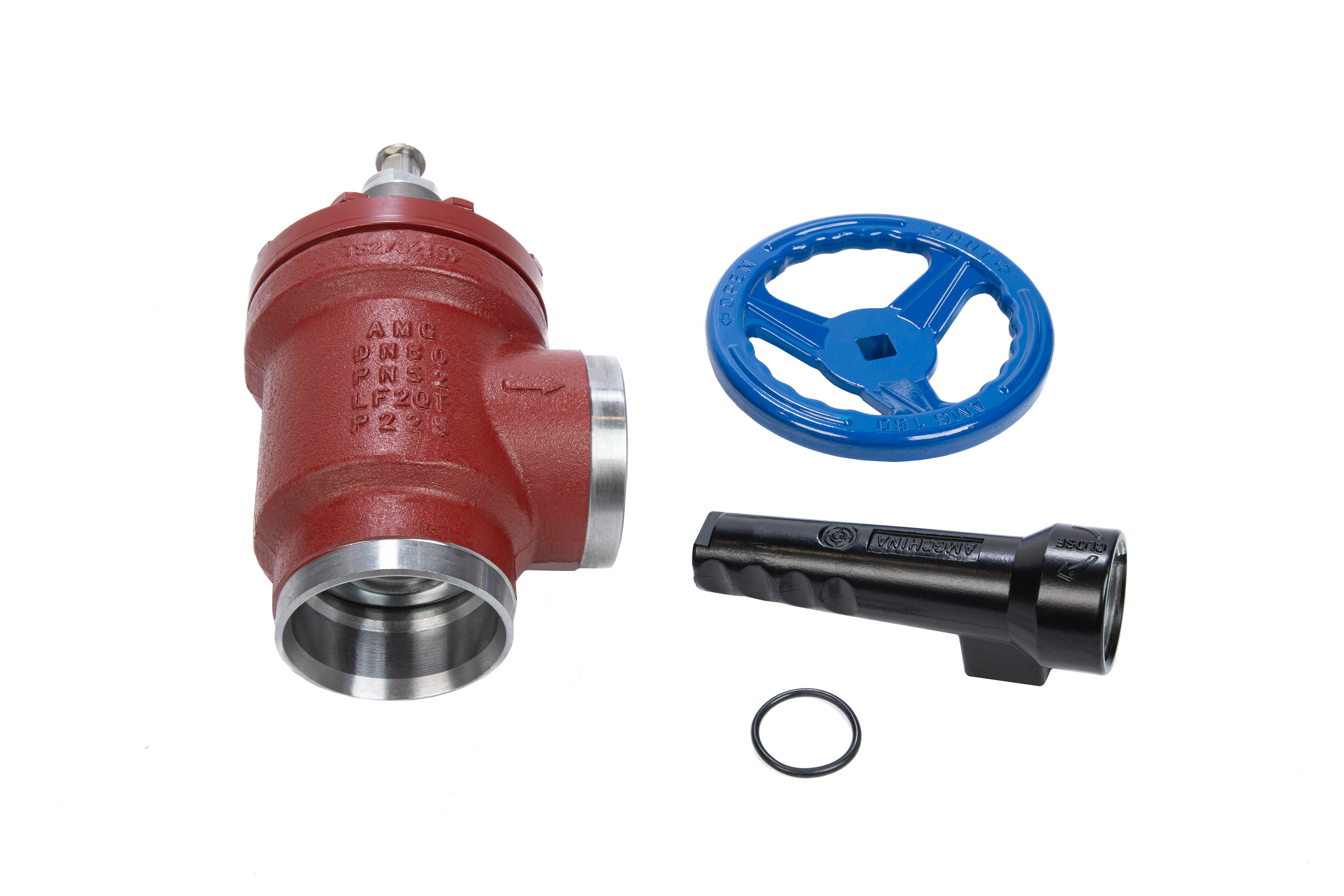 Фото Угловой запорный клапан Ридан SVA, тип присоединения — 100 D (4&quot;), PN 52, номинальный диаметр — 100 мм, артикул 148B2100R