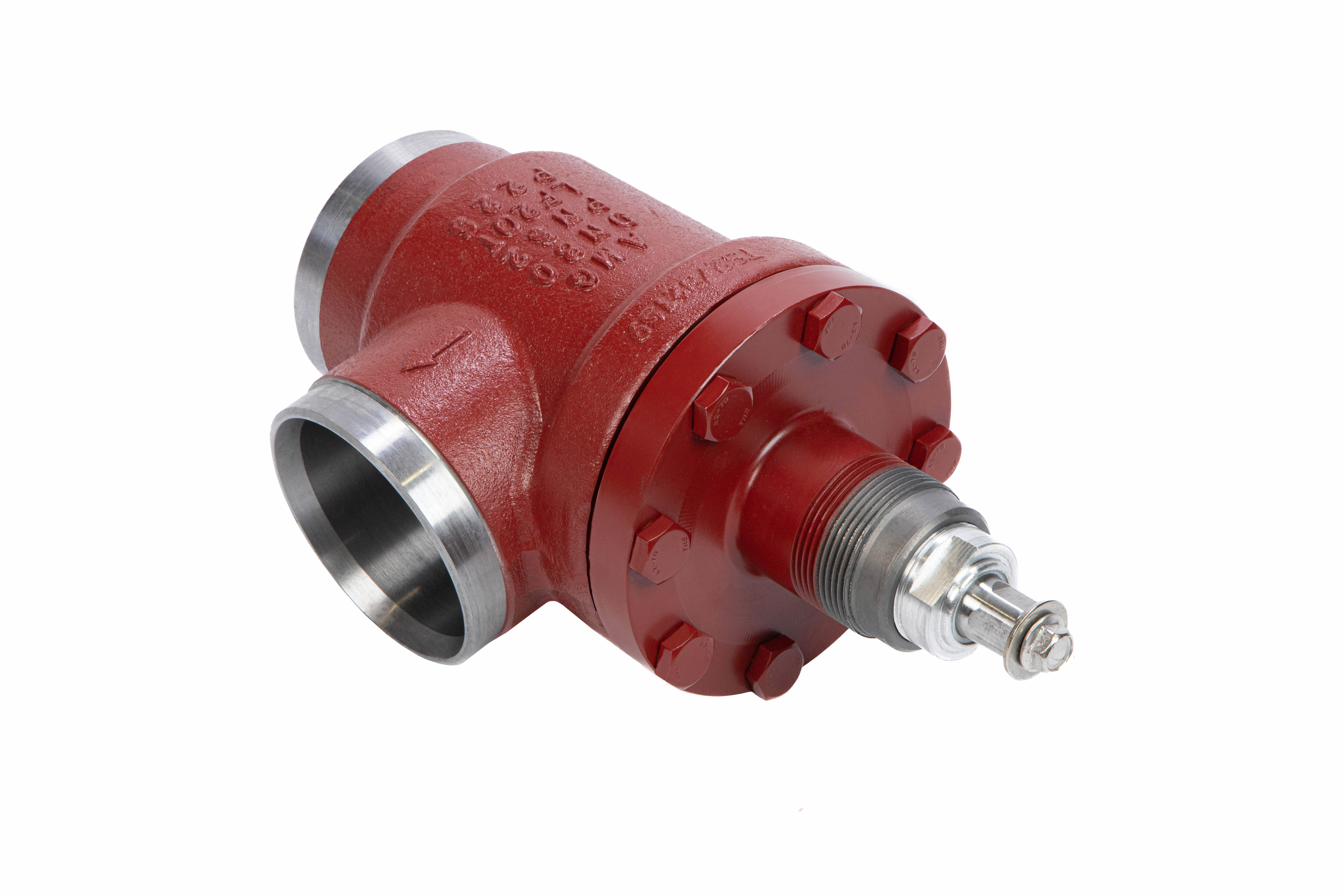 Фото Угловой запорный клапан Ридан SVA, тип присоединения — 125 D (5&quot;), PN 52, номинальный диаметр — 125 мм, артикул 148B2125R