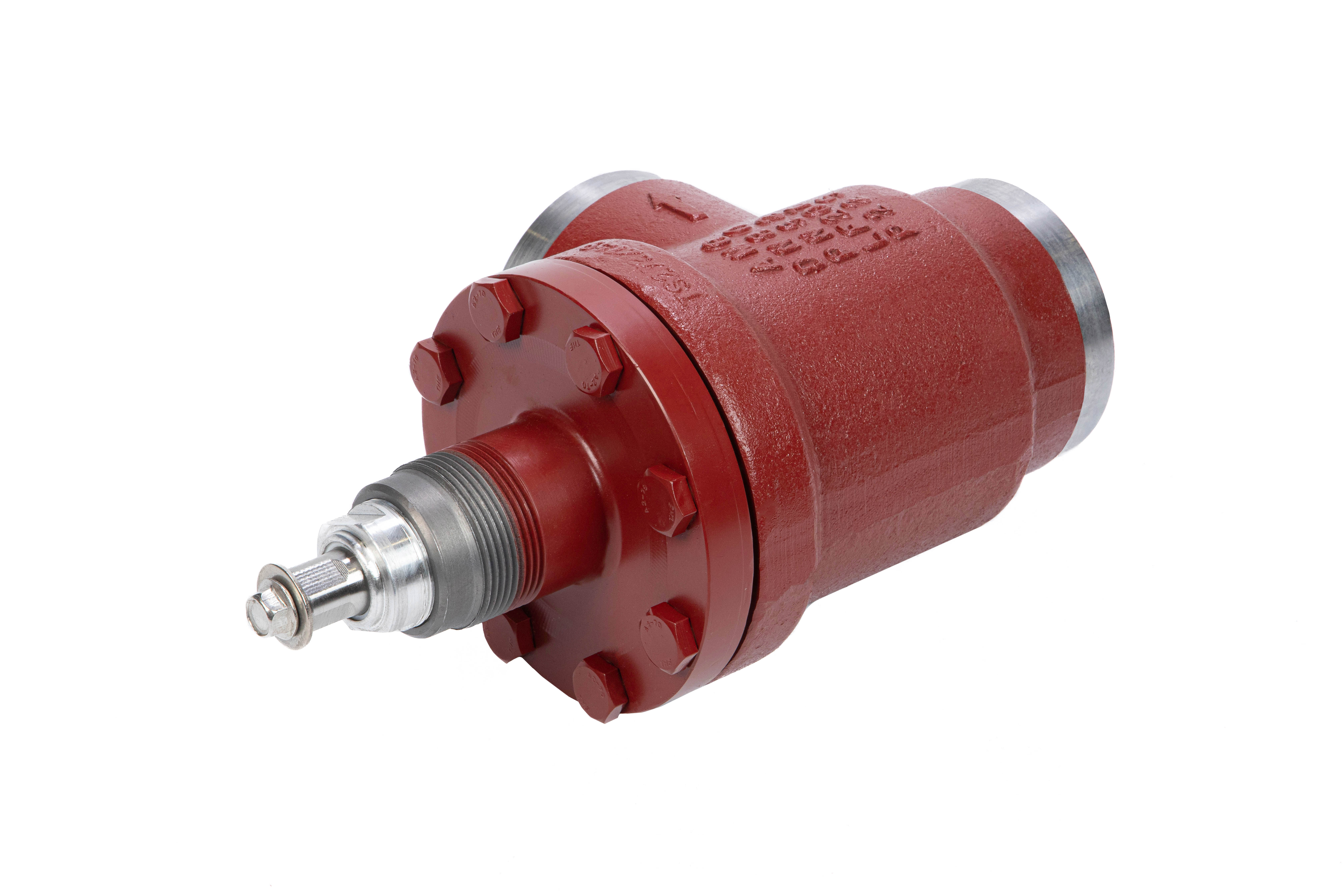 Фото Угловой запорный клапан Ридан SVA, тип присоединения — 150 D (6&quot;), PN 52, номинальный диаметр — 150 мм, артикул 148B2150R