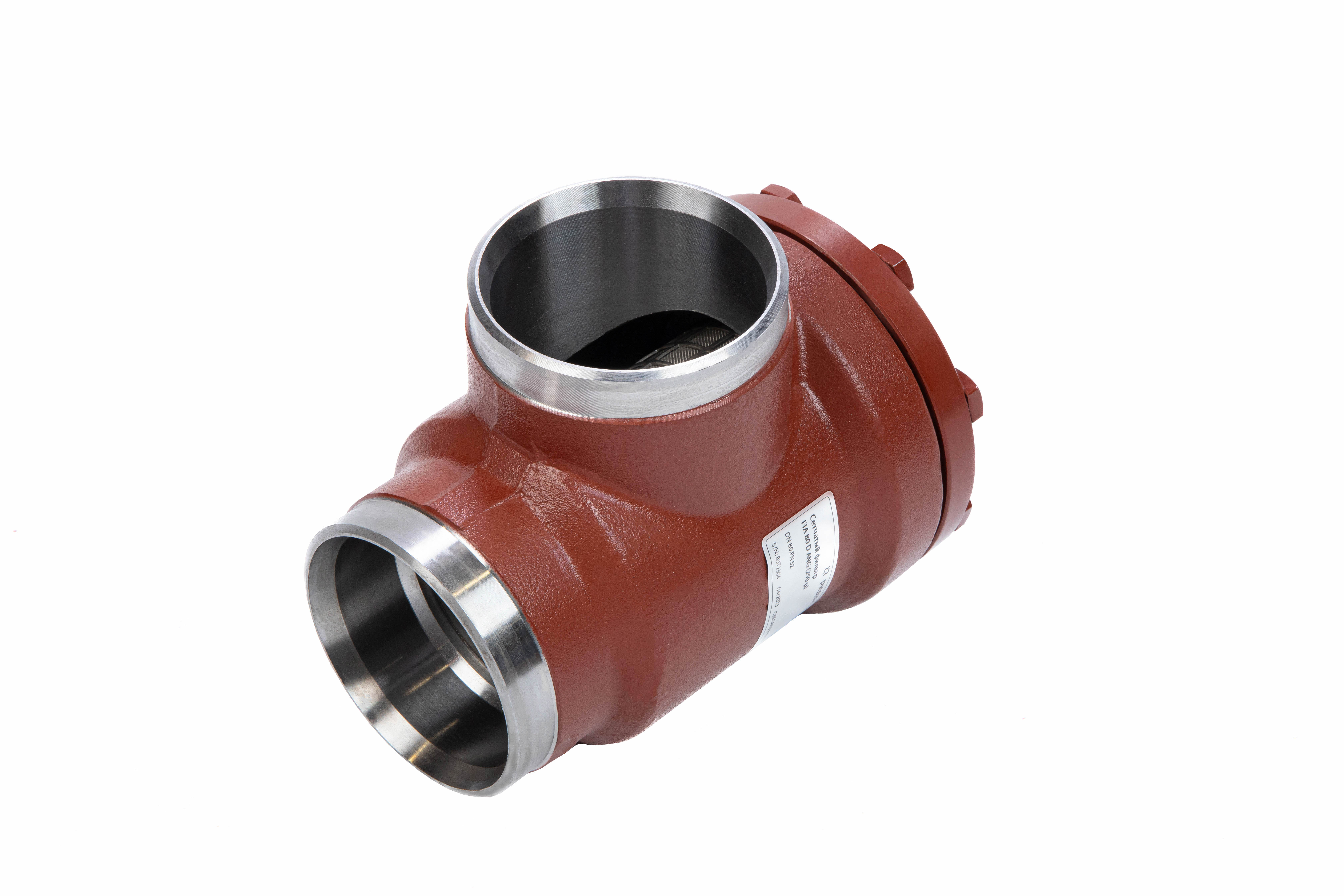 Фото Угловой сетчатый фильтр Ридан FIA, тип присоединения — 250 D (6&quot;), DN 250, PN 40, c фильтрующей сеткой 250 мкм, артикул 148C0250R